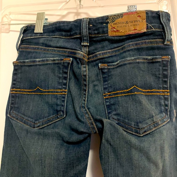 Ralph Lauren ladies skinny jeans size 24x32 medium dark wash like new condition - Picture 5 of 6